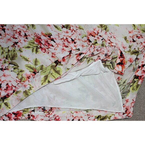 J Jill - Pebble Hydrangea Garden Dipped Hem Midi Dress - Large - Picture 10 of 10